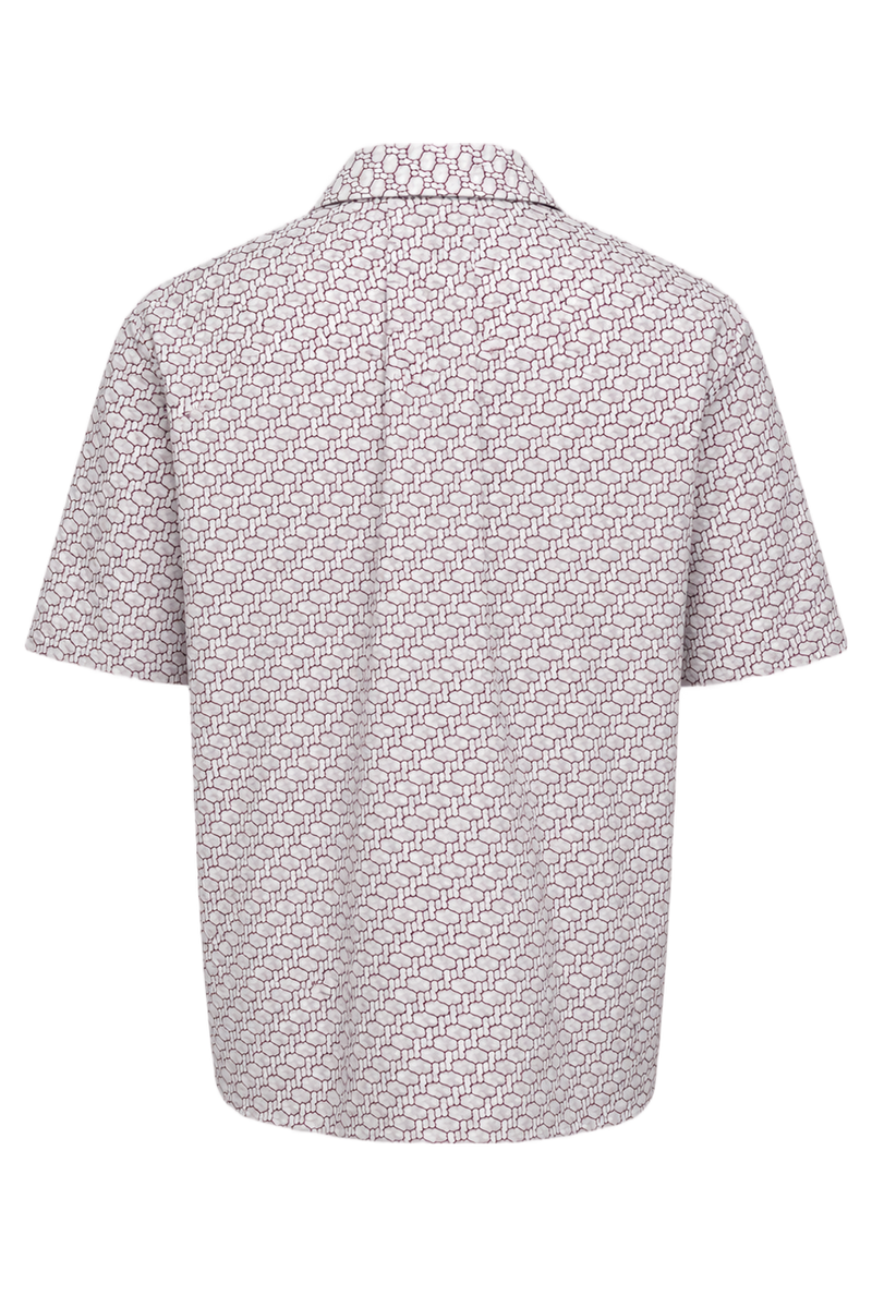 1970s White Polyester Shirt - Back View