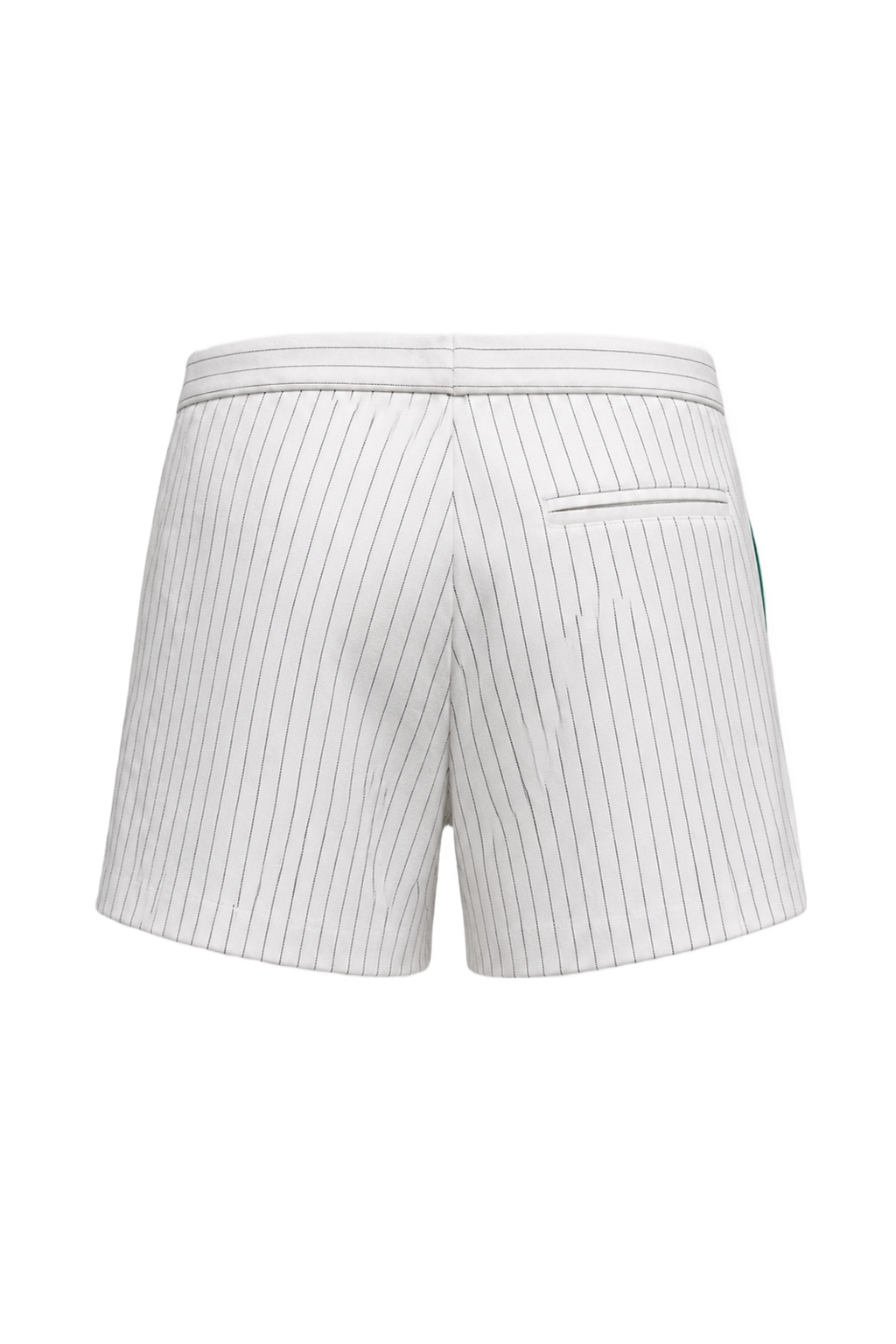1980s White Cotton Blend Shorts - Back View