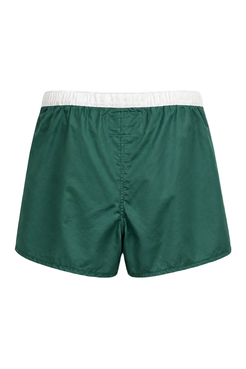 1980s Green Cotton Shorts - Back View