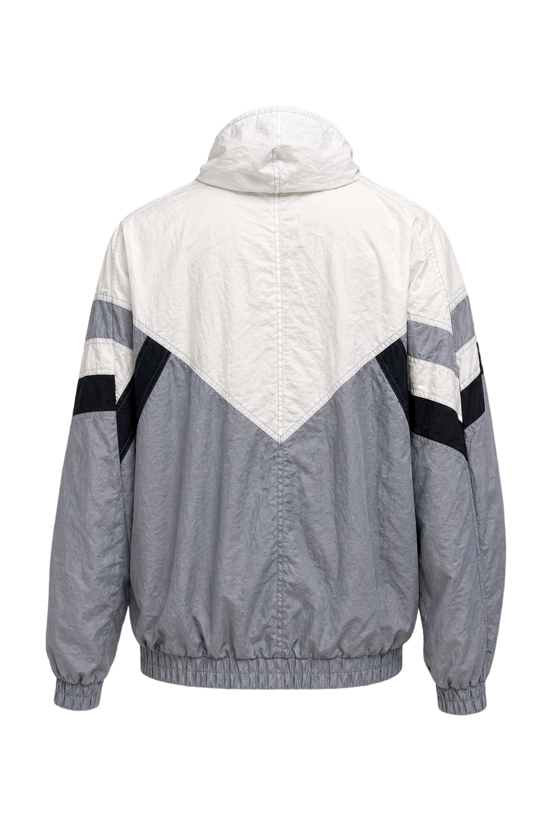 1990s White Nylon Jacket - Back View