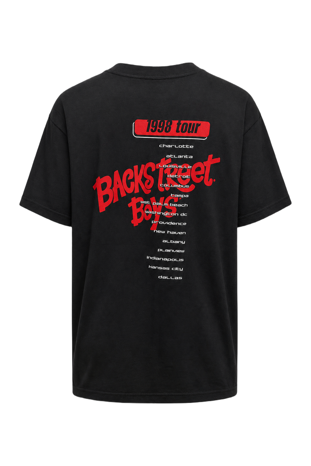 1990s Black Cotton T-shirt - Back View