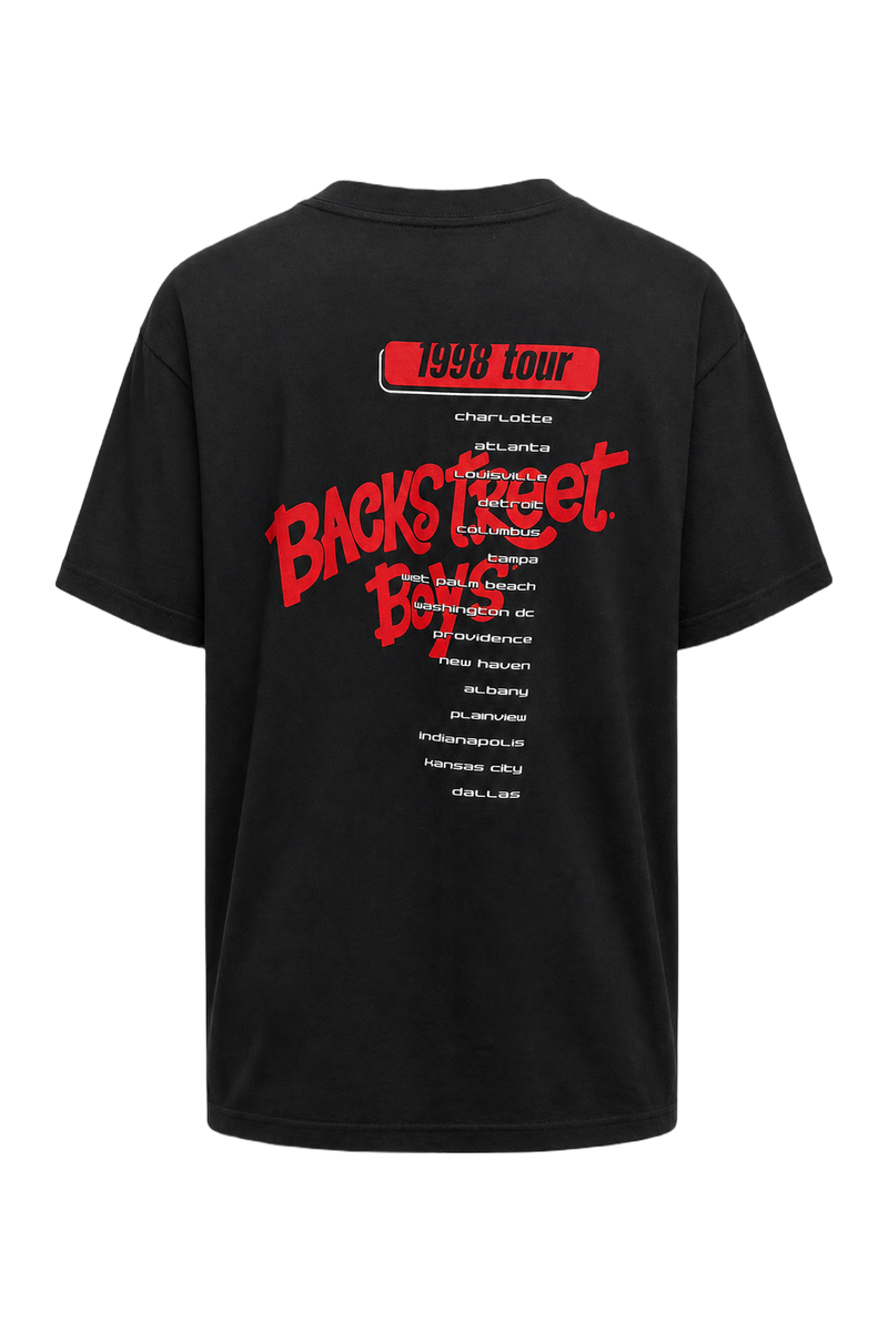 1990s Black Cotton T-shirt - Back View