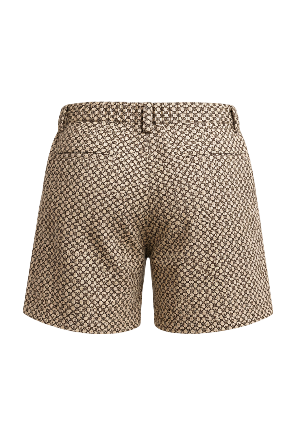 1970s Tan Cotton Shorts - Back View