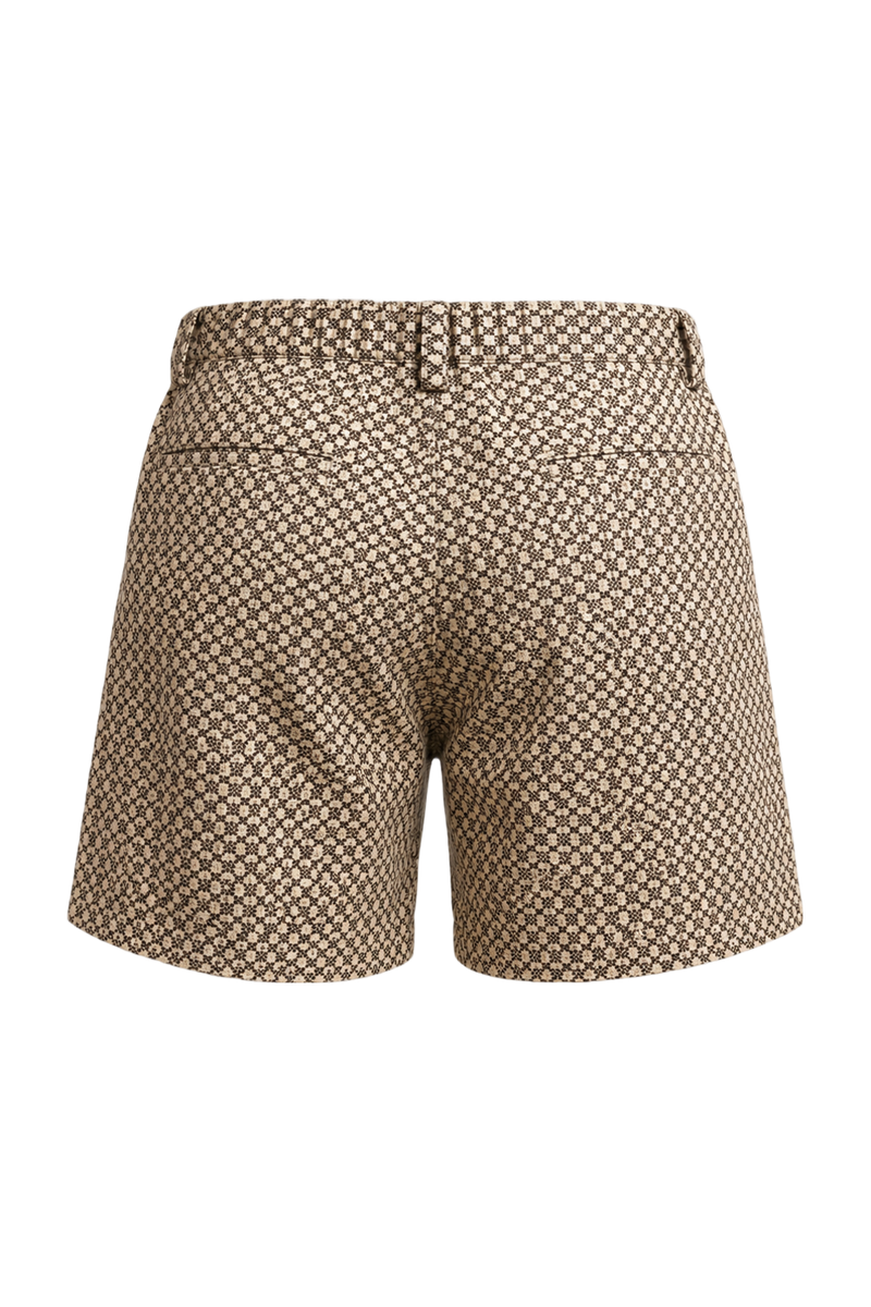 1970s Tan Cotton Shorts - Back View
