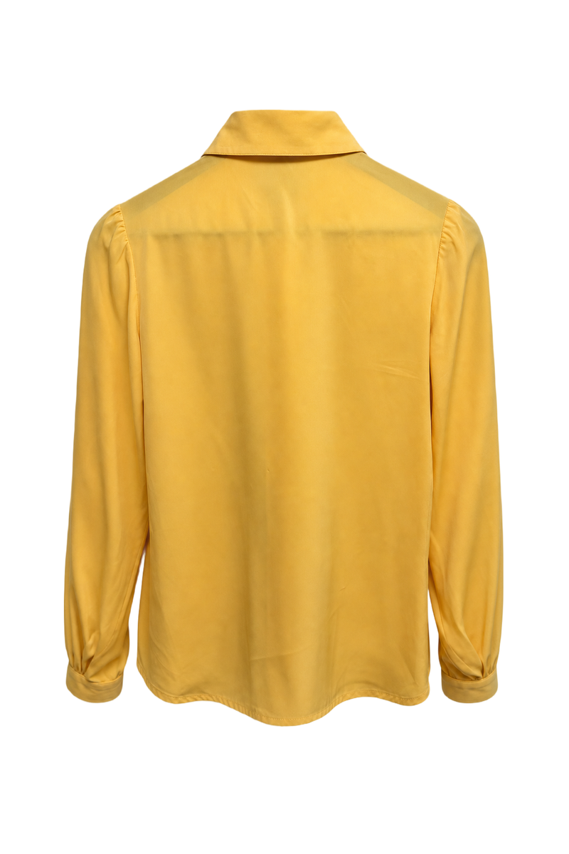 1990s Yellow Blouse - Back View