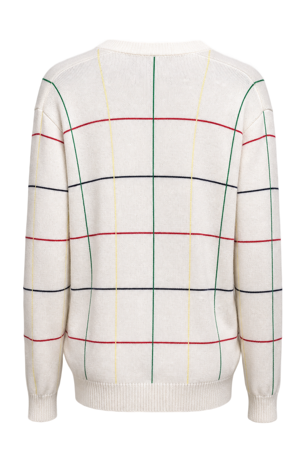 1960s Off-White Knit Sweater - Back View