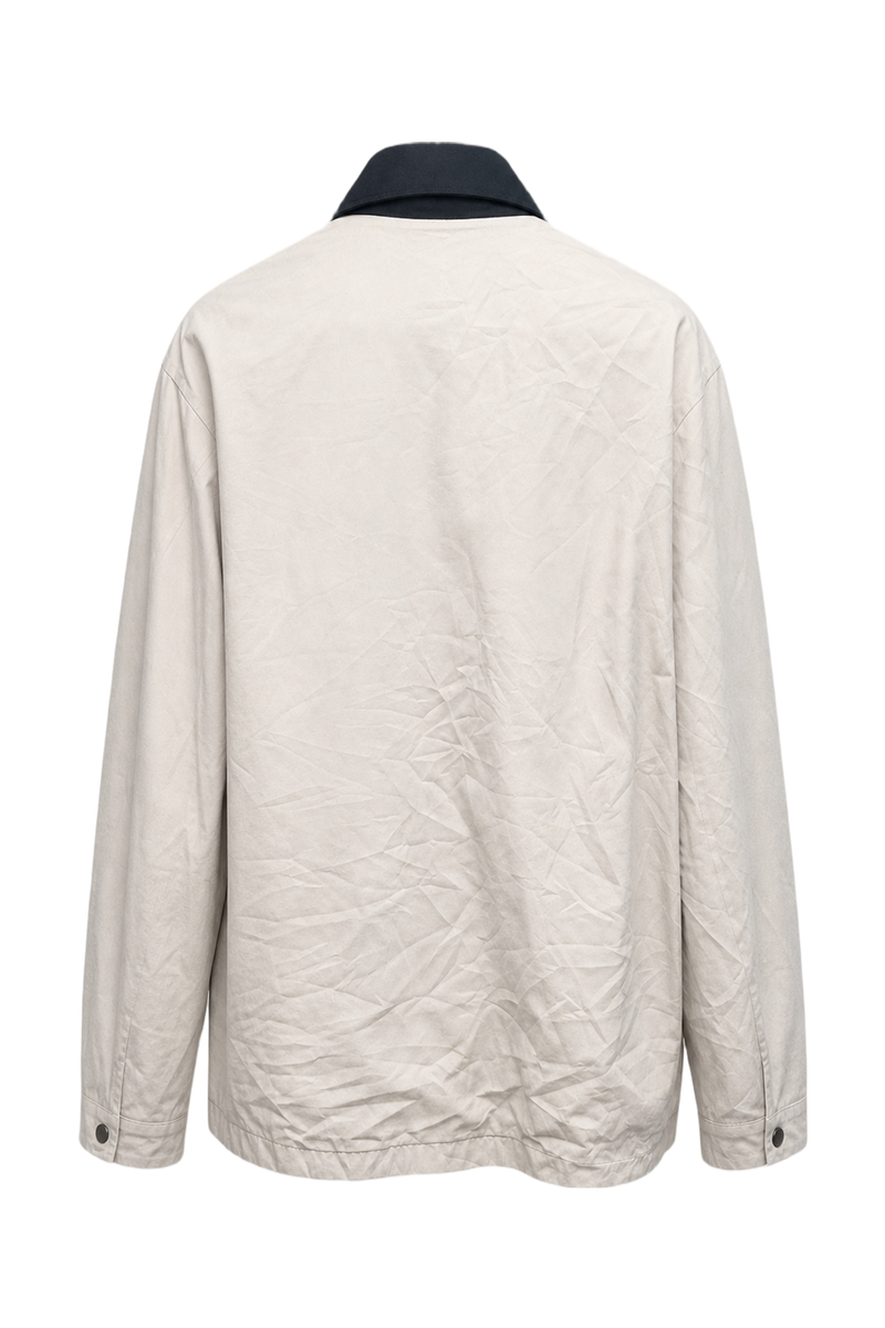 1990s Off-White Cotton Jacket - Back View