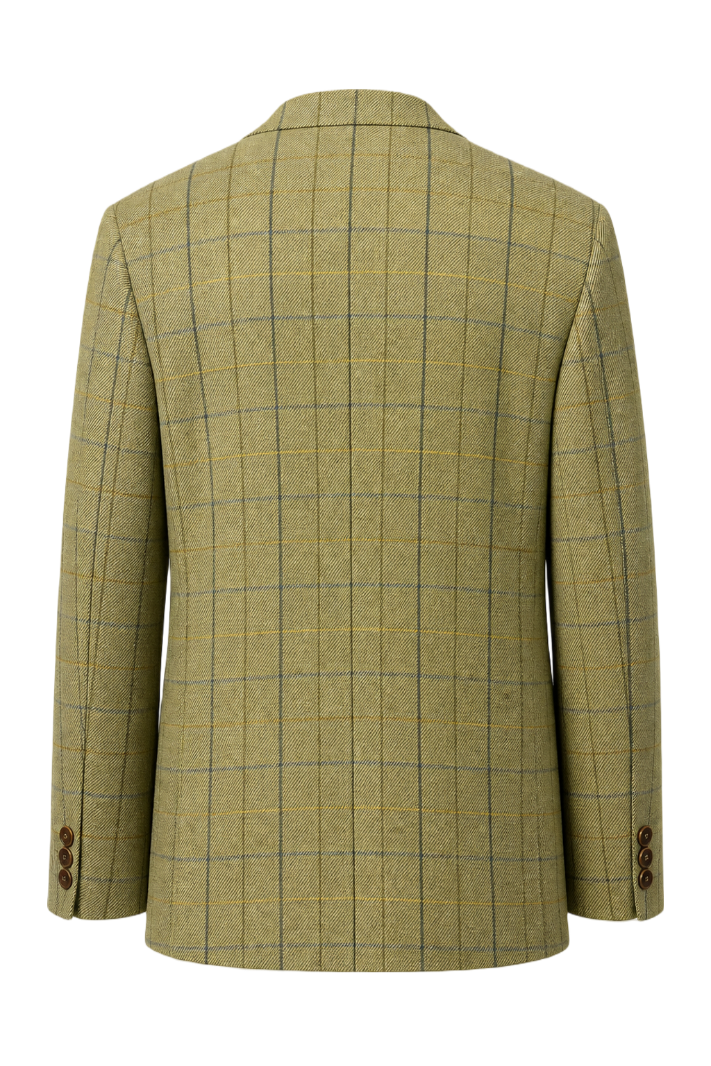 1980s Beige Wool Blazer - Back View
