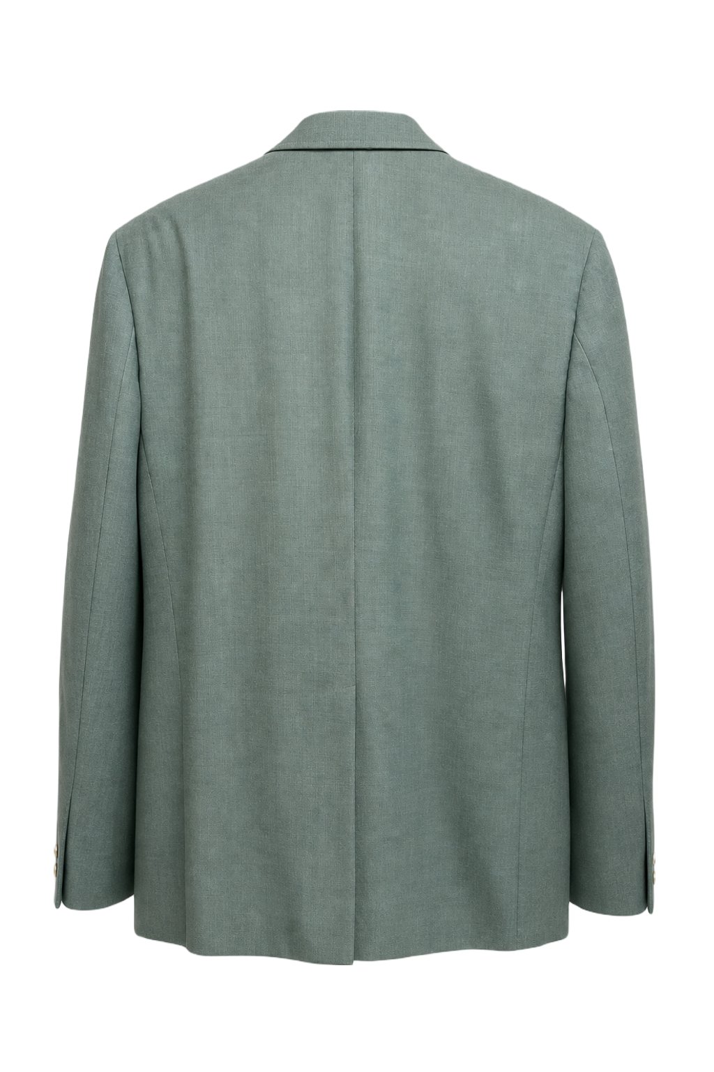 1980s Green Wool Blazer - Back View