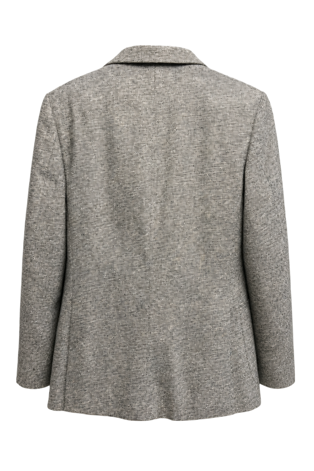 1970s Gray Wool Blazer - Back View