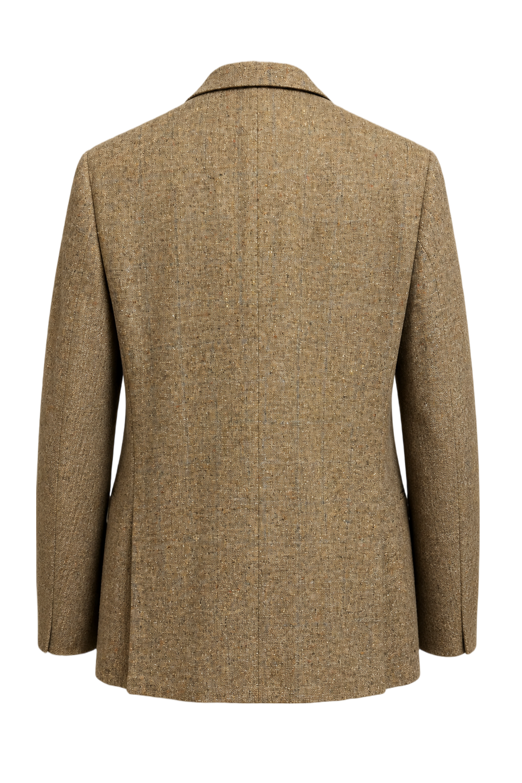 1970s Brown Wool Blazer - Back View