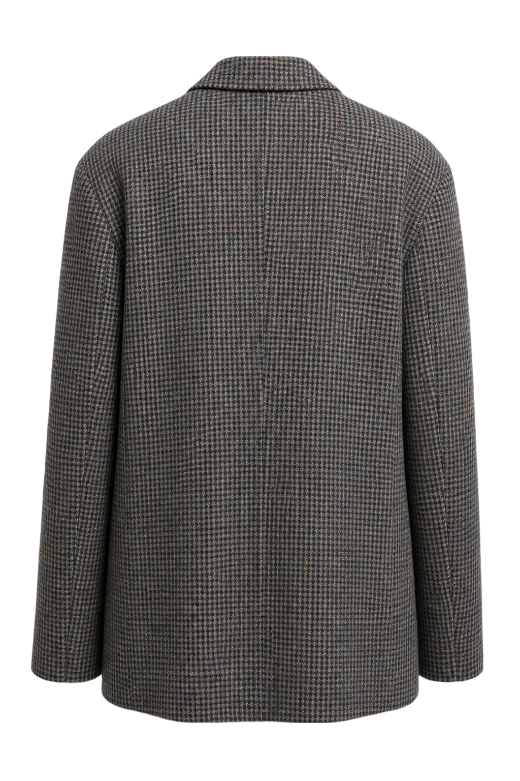 1990s Grey Wool Blend Blazer - Back View