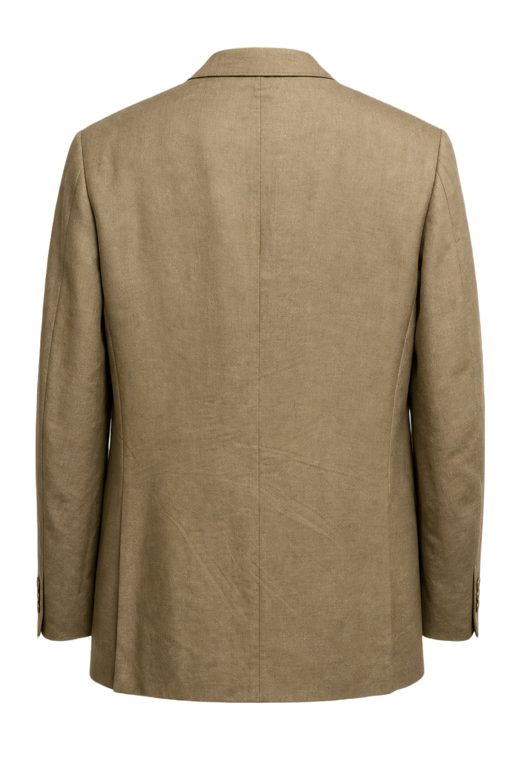 1970s Beige Wool Blazer - Back View