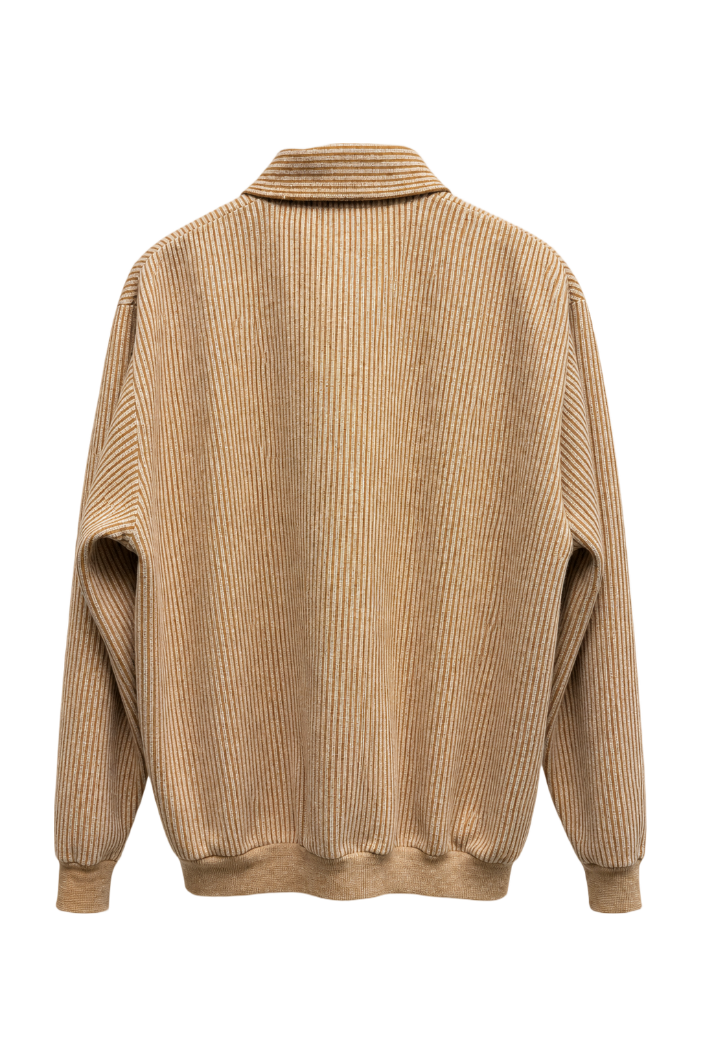 1970s Beige Wool Blend Sweater - Back View