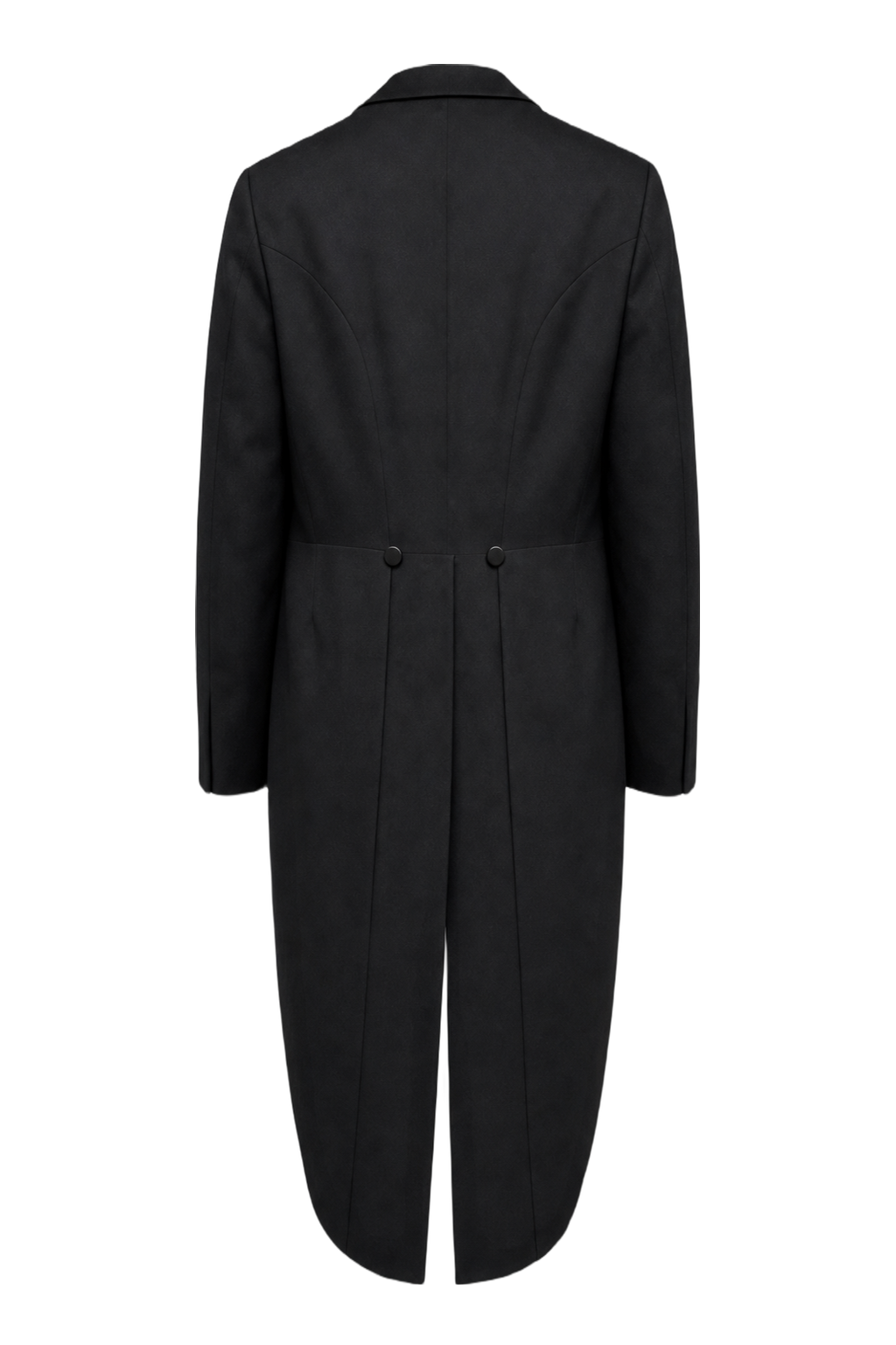 1950s Black Wool Tuxedo - Back View
