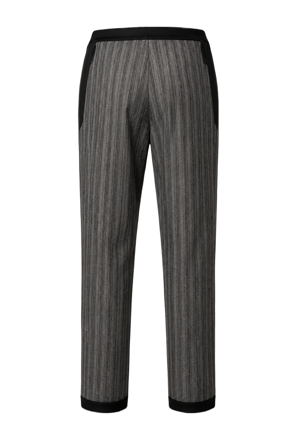 1970s Grey Wool Blend Pants - Back View