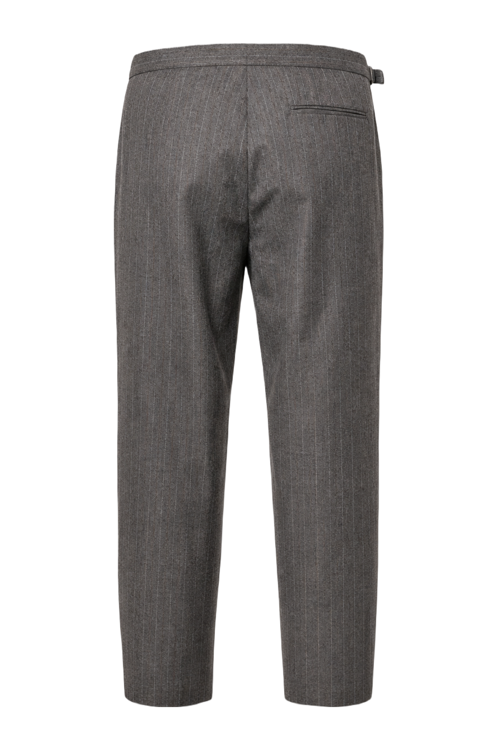 1990s Grey Wool Blend Trousers - Back View