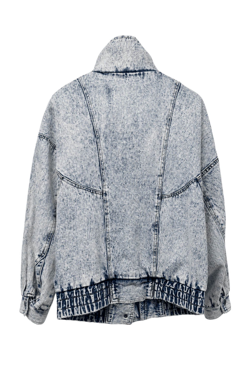 1980s Light Blue Denim Jacket - Back View