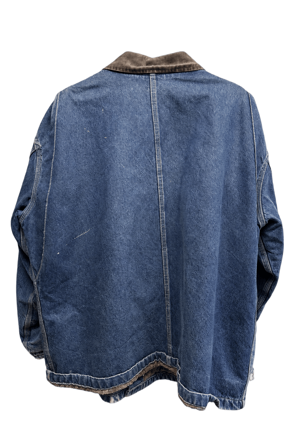 1990s Blue Denim Unisex Jacket - Back View