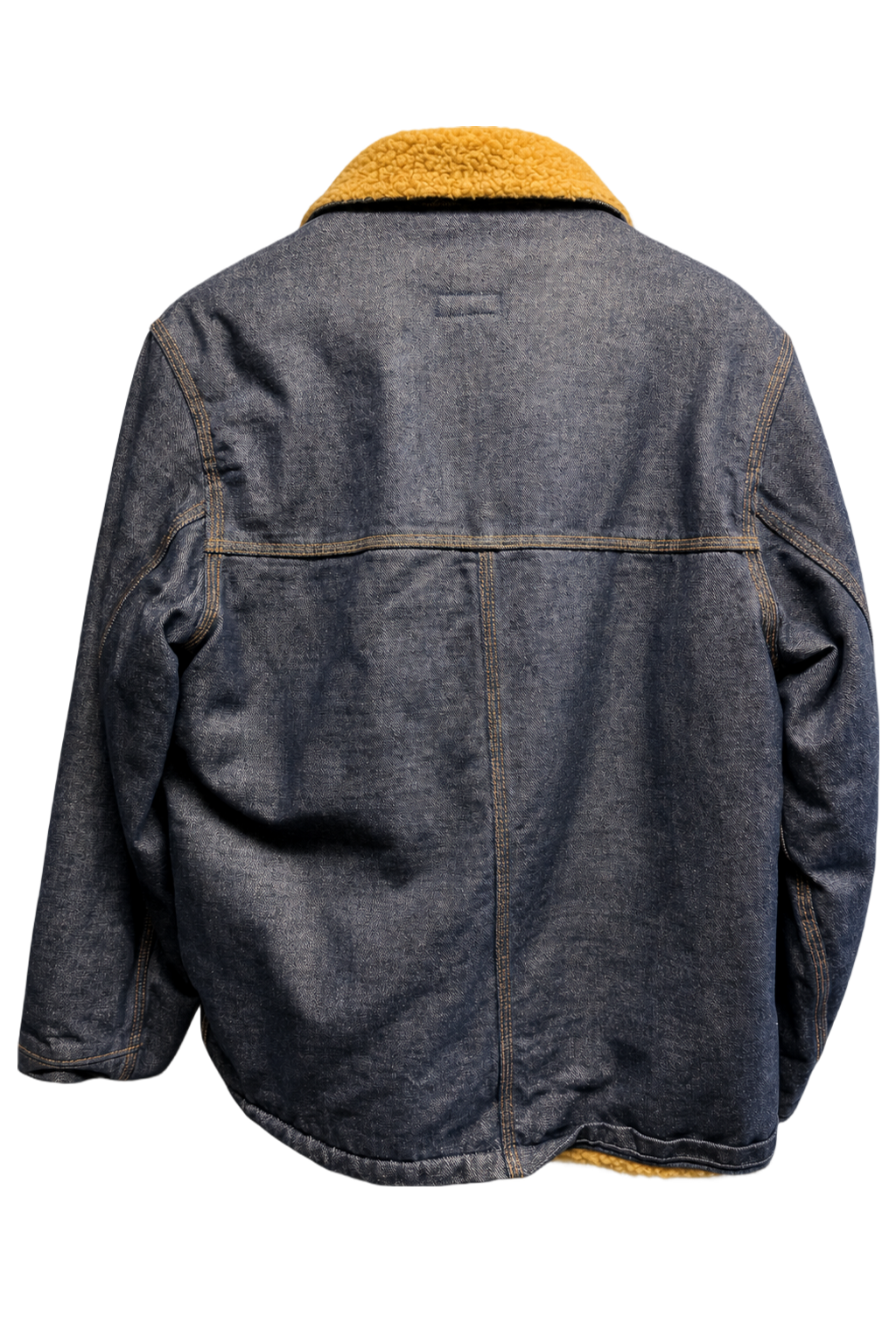 1990s Denim Blue Denim Jacket - Back View