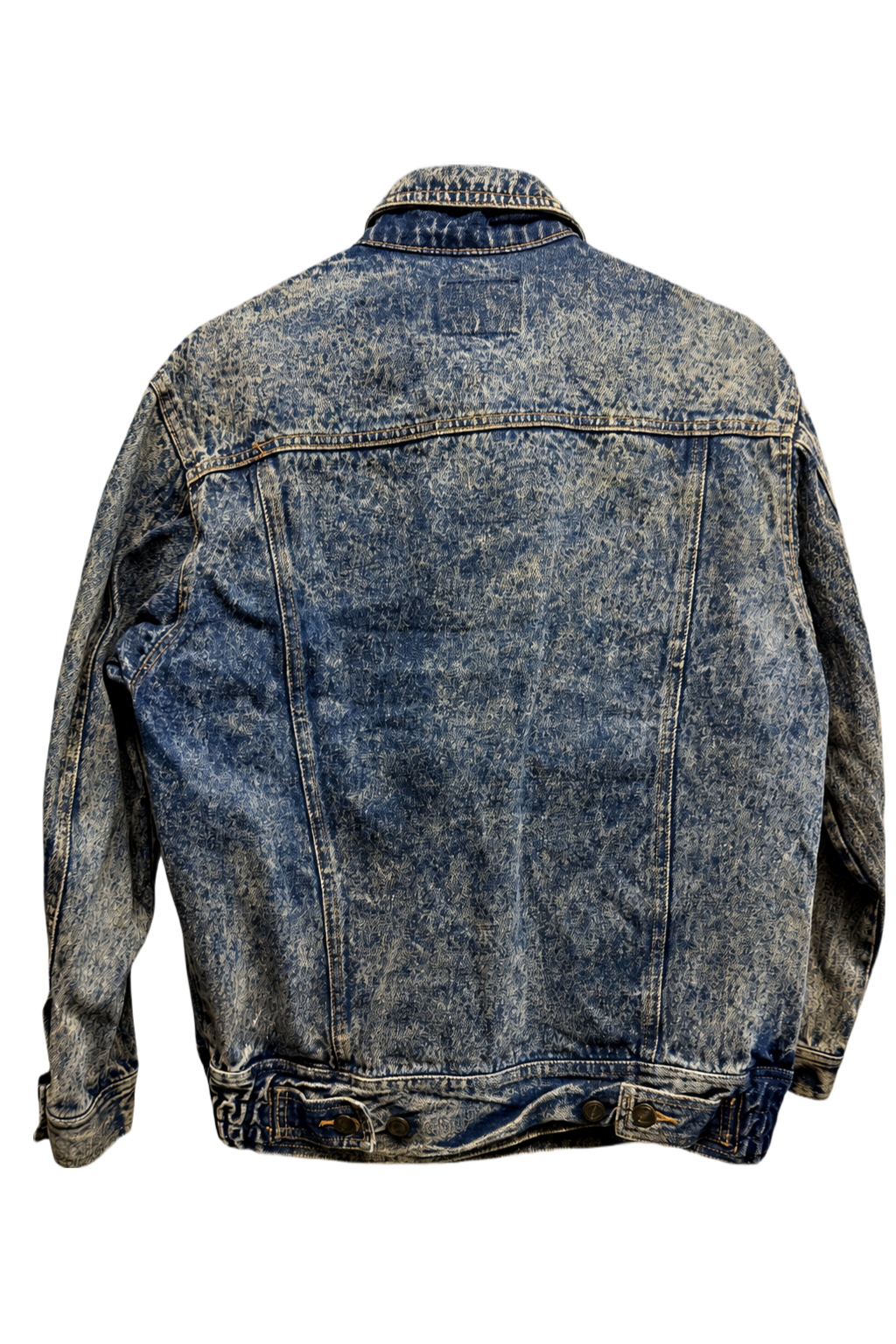 1990s Blue Denim Jacket - Back View