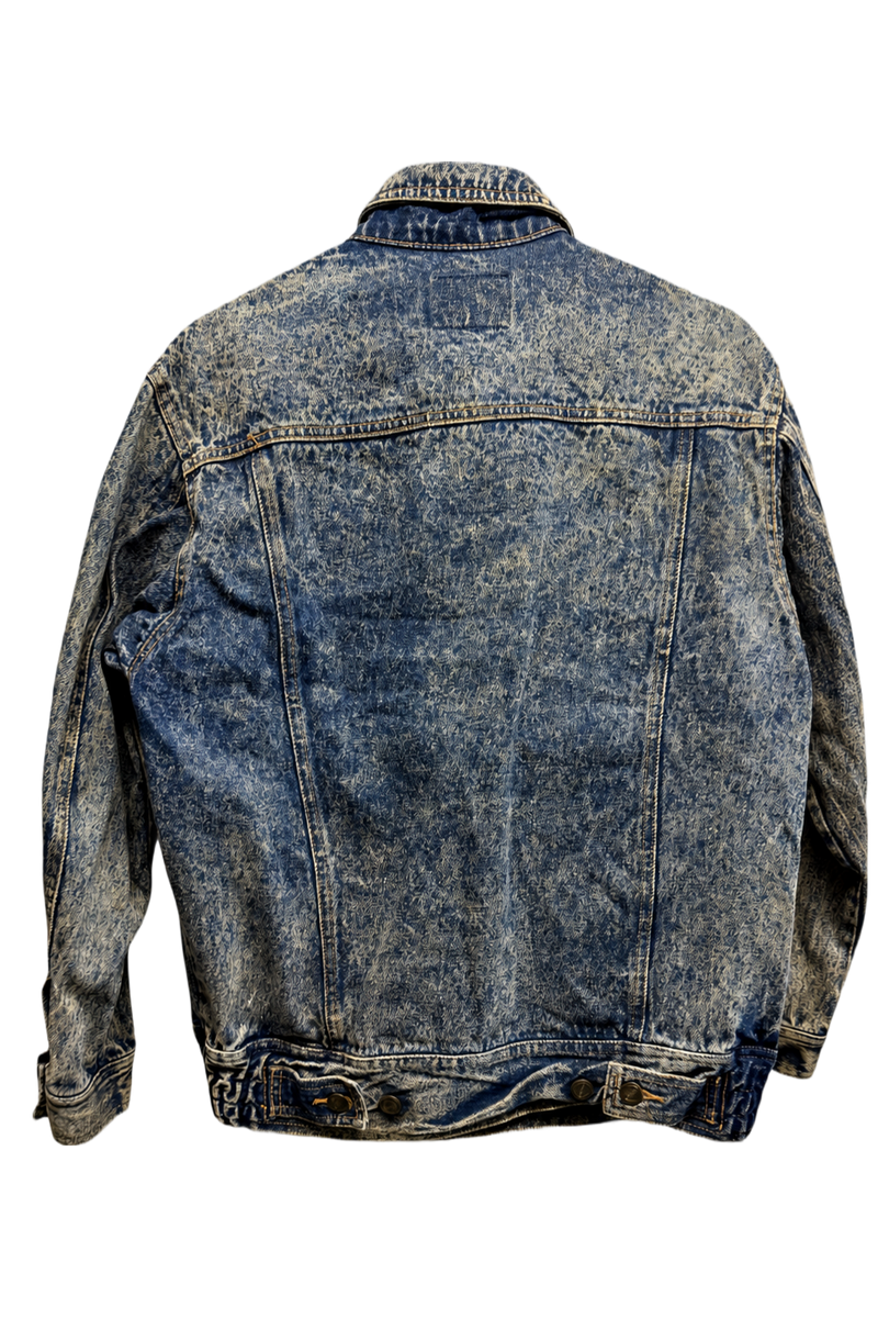 1990s Blue Denim Jacket - Back View