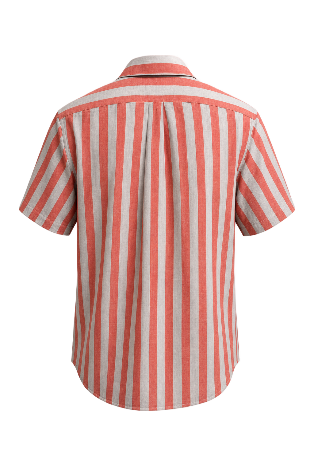1990s Red Cotton Shirt - Back View