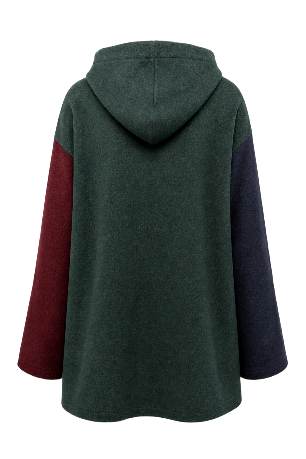 1990s Navy Blue Wool Coat - Back View