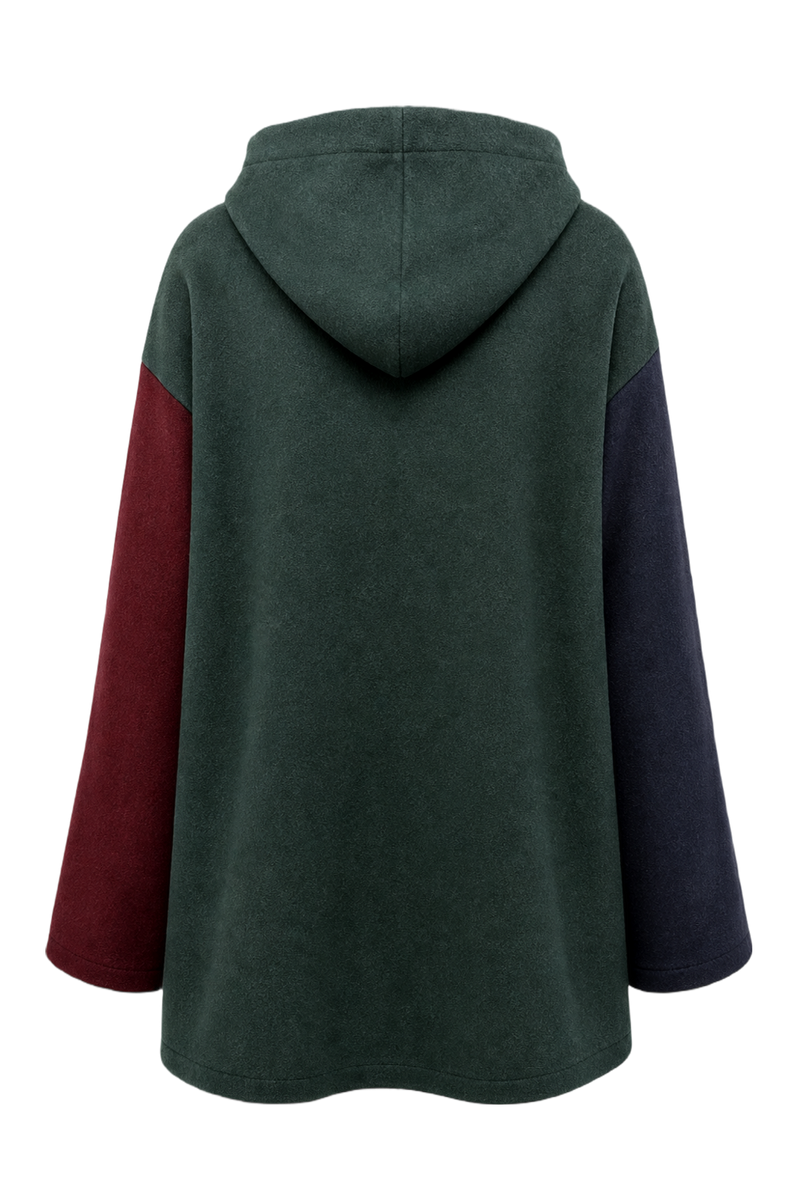 1990s Navy Blue Wool Coat - Back View