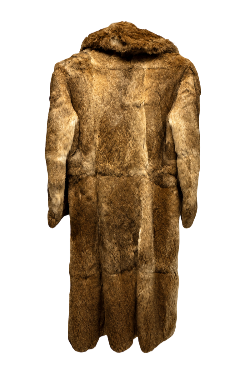 1980s Brown Mink Fur Coat - Back View
