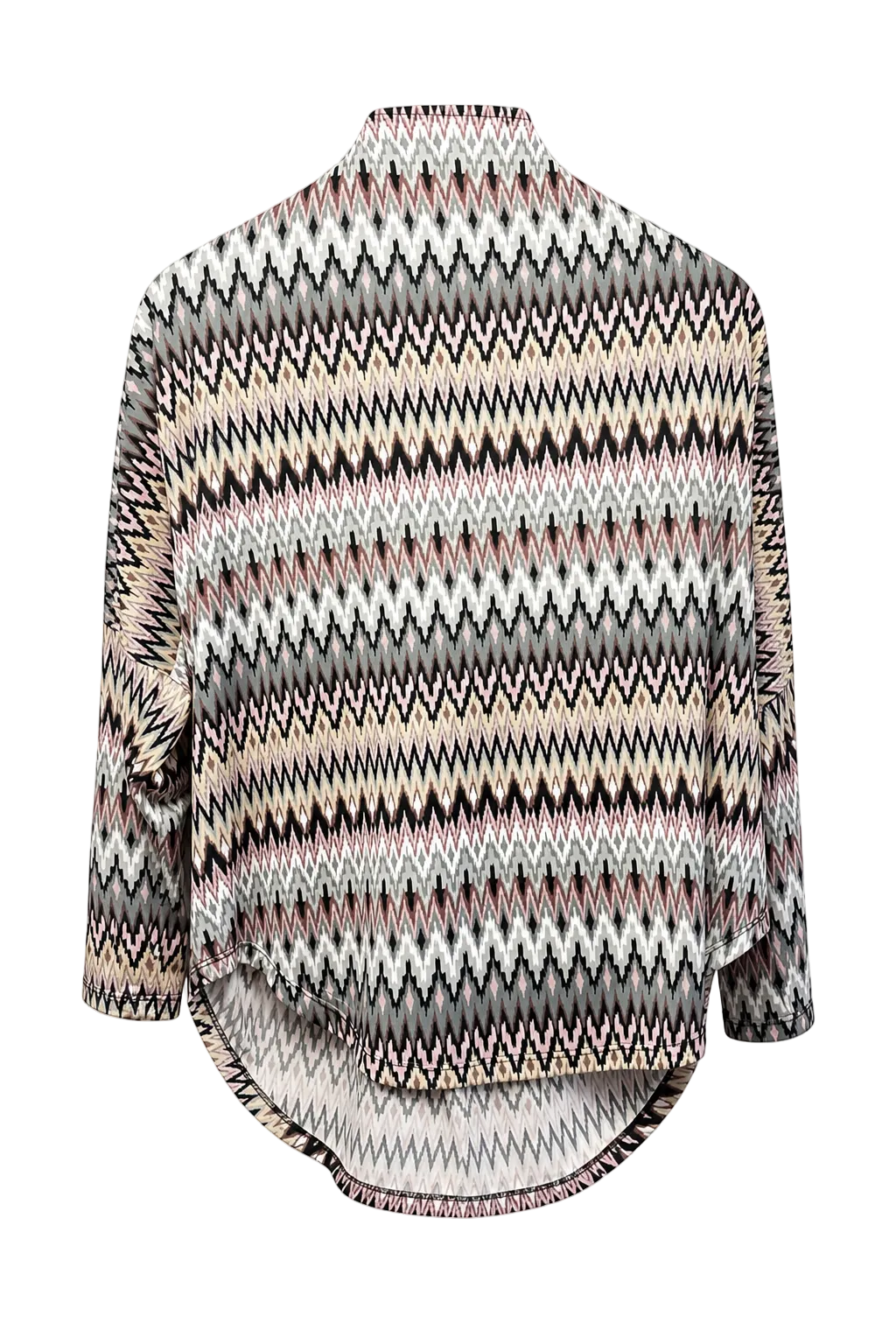 1970s Multicolor Knit Sweater - Back View