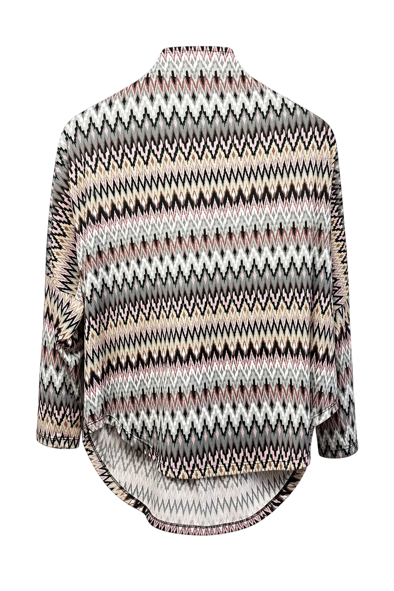 1970s Multicolor Knit Sweater - Back View