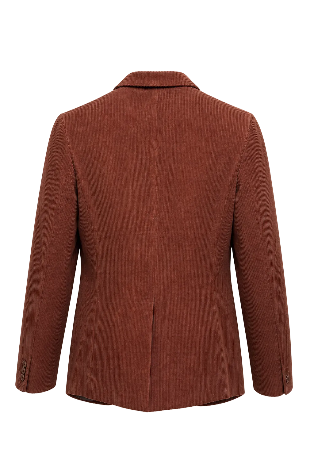 1980s Dark Red Corduroy Blazer - Back View