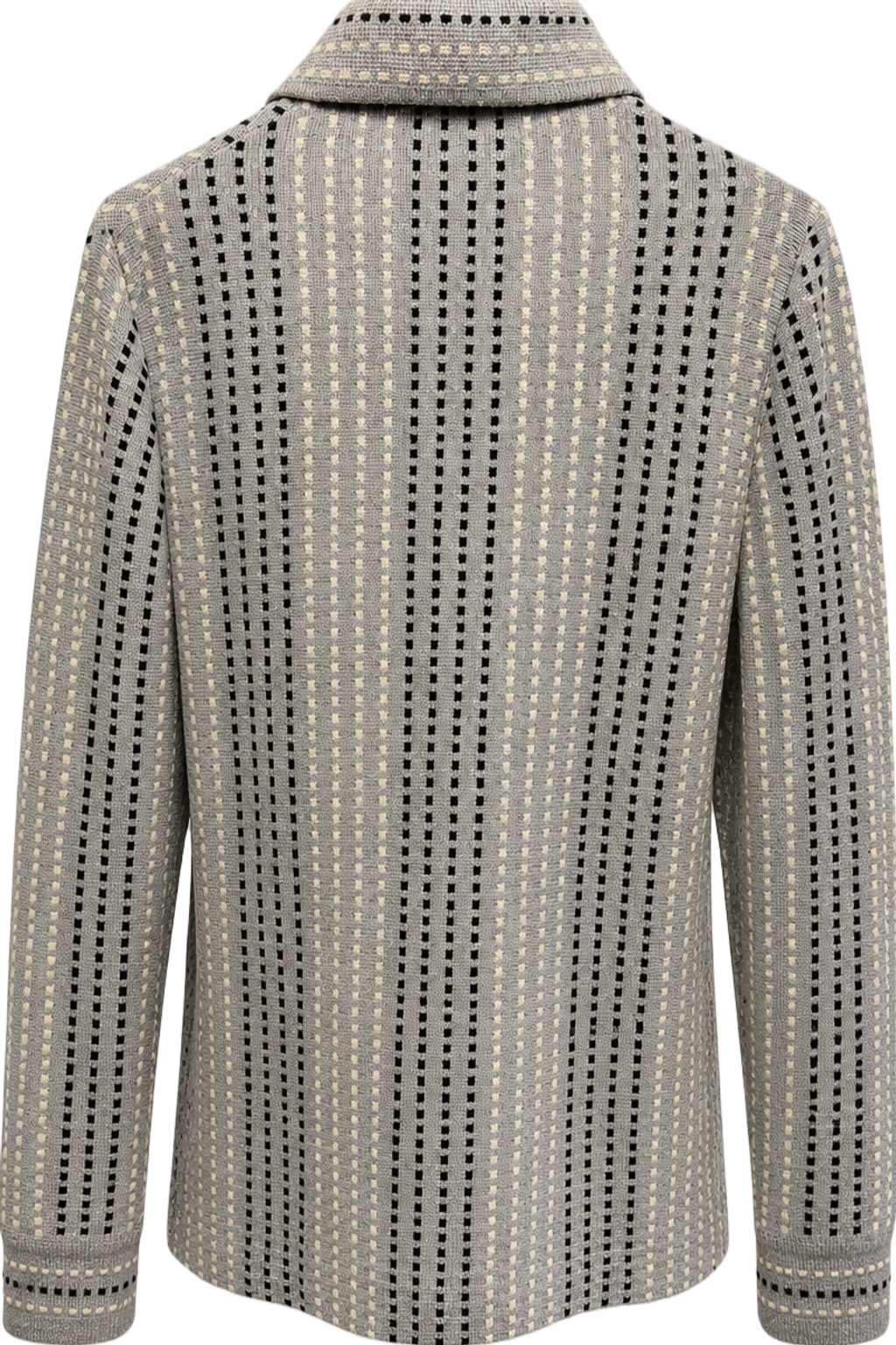 1970s Grey Cotton Jacket - Back View