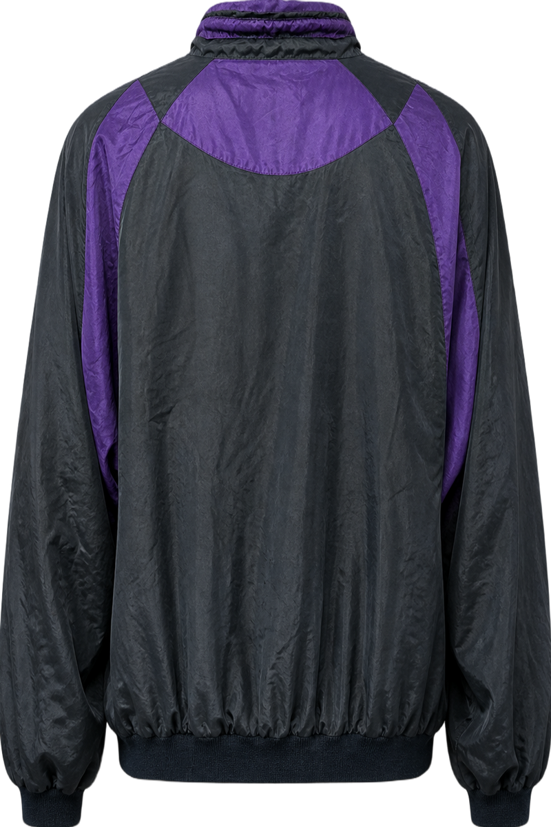 1990s Dark Green Nylon Jacket - Back View