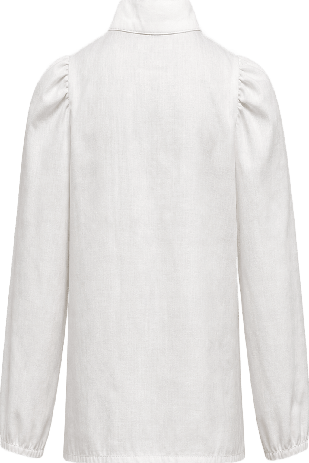 1980s White Cotton Blouse - Back View