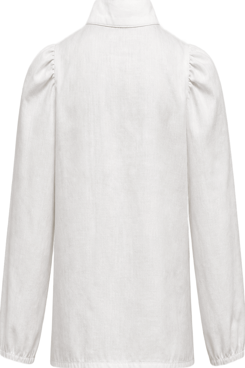 1980s White Cotton Blouse - Back View