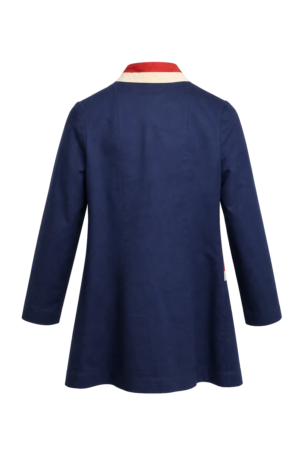 1960s Navy Blue Cotton Jacket - Back View