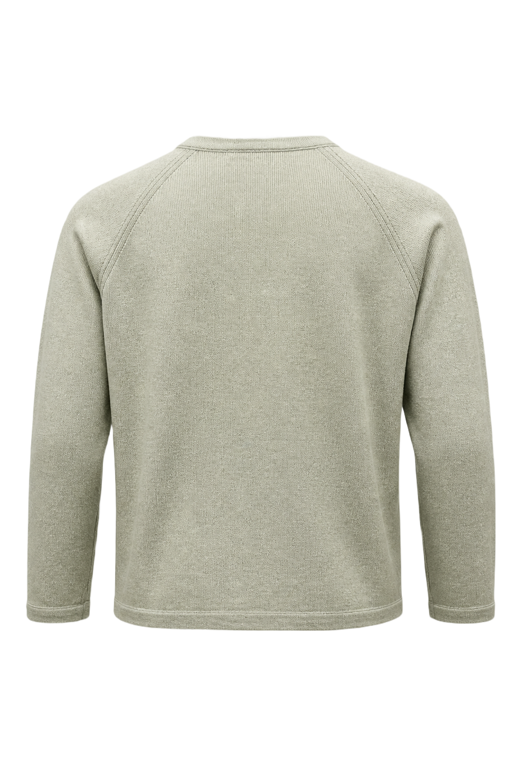 1990s Pastel Green Cotton Cardigan - Back View