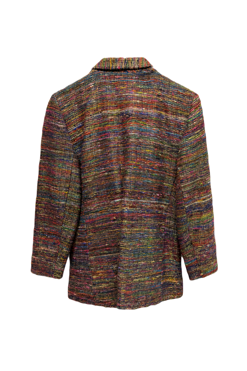 1980s Multicolor Unknown Blazer - Back View