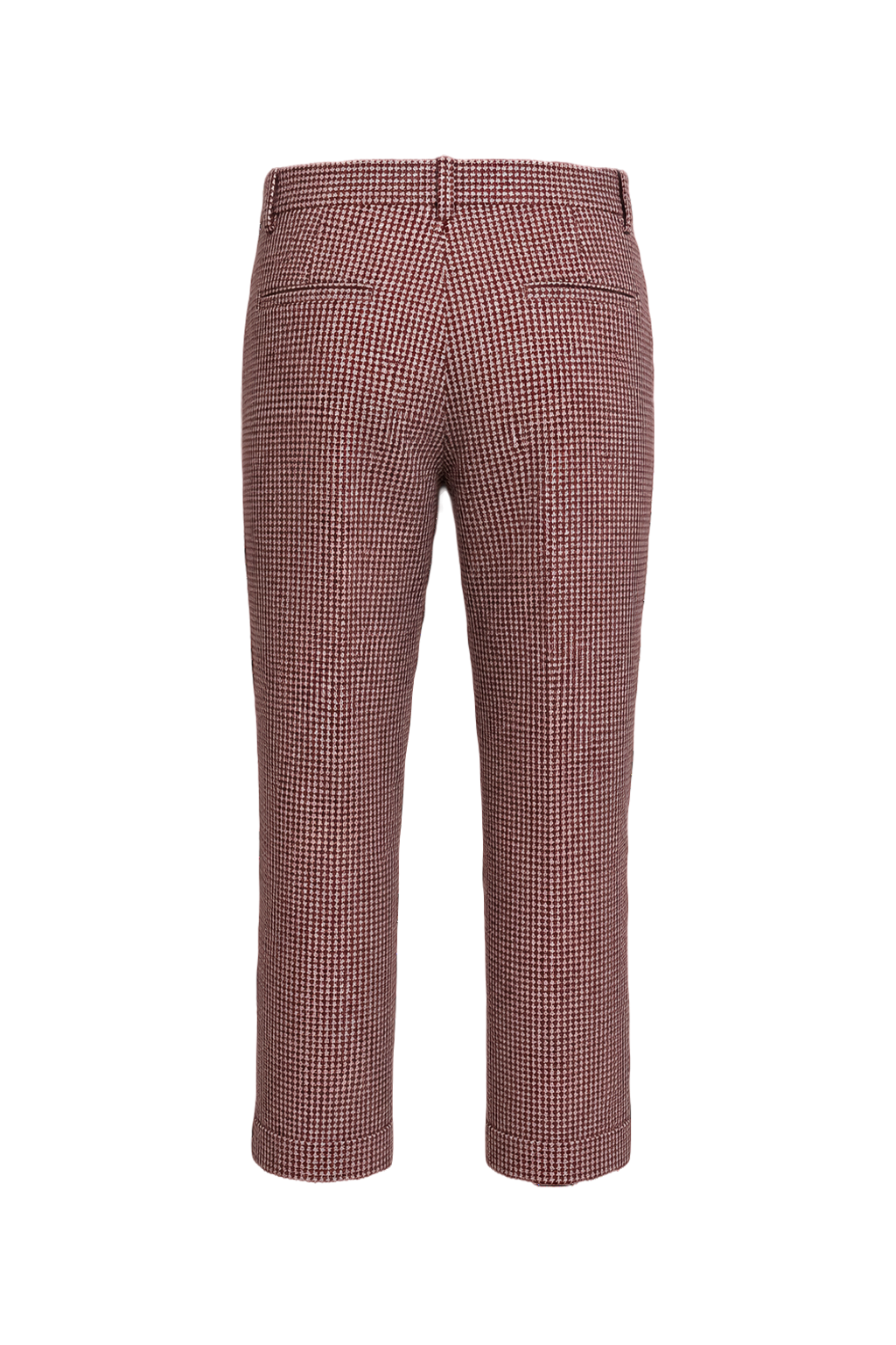 1970s Red Wool Trousers - Back View