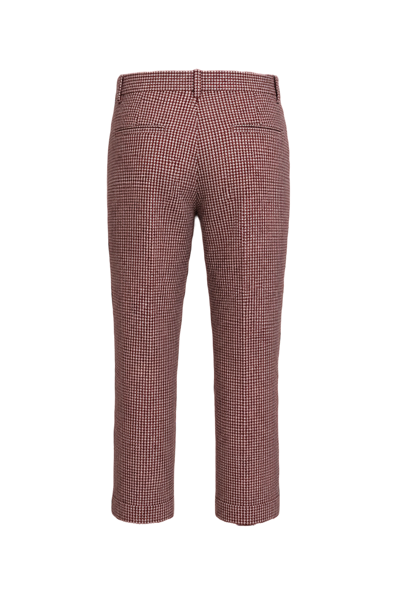 1970s Red Wool Trousers - Back View