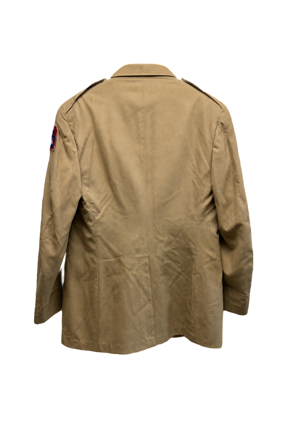 1940s Tan Cotton Jacket - Back View
