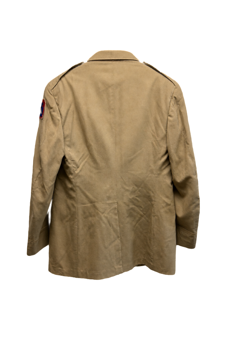 1940s Tan Cotton Jacket - Back View