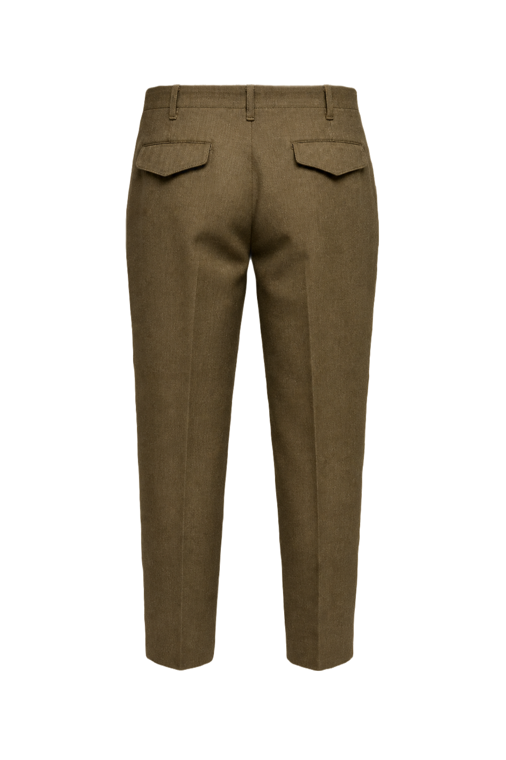 1940s Olive Wool Trousers - Back View