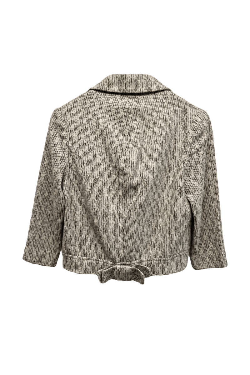 1960s Cream Wool Blend Blazer - Back View