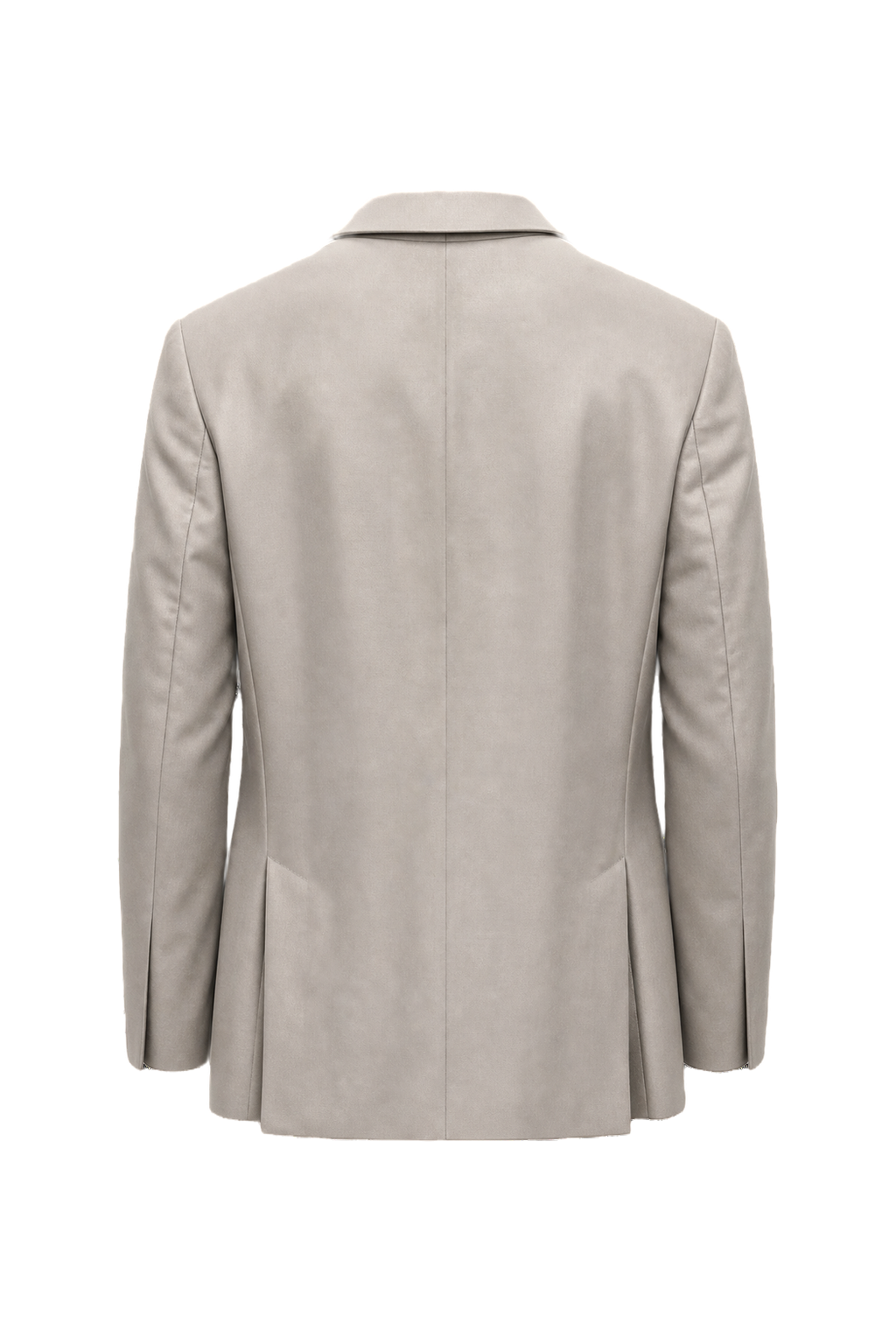 1970s Cream Wool Blend Blazer - Back View