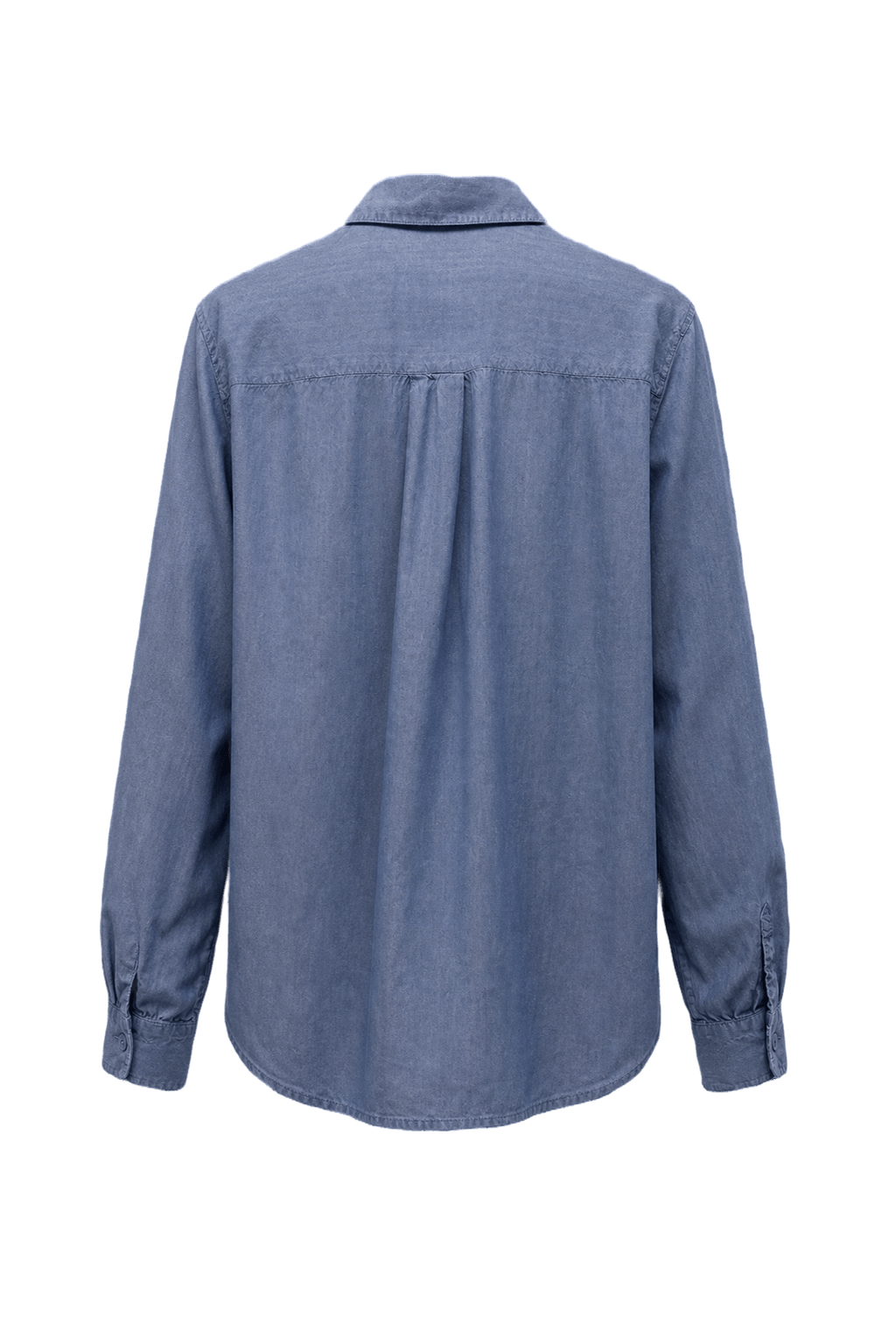 1980s Light Blue Denim Shirt - Back View