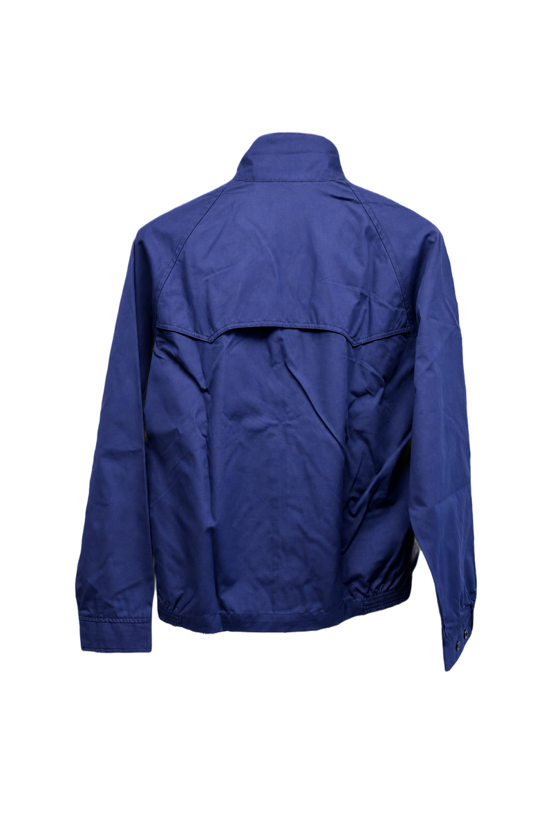 1980s Navy Blue Nylon Jacket - Back View
