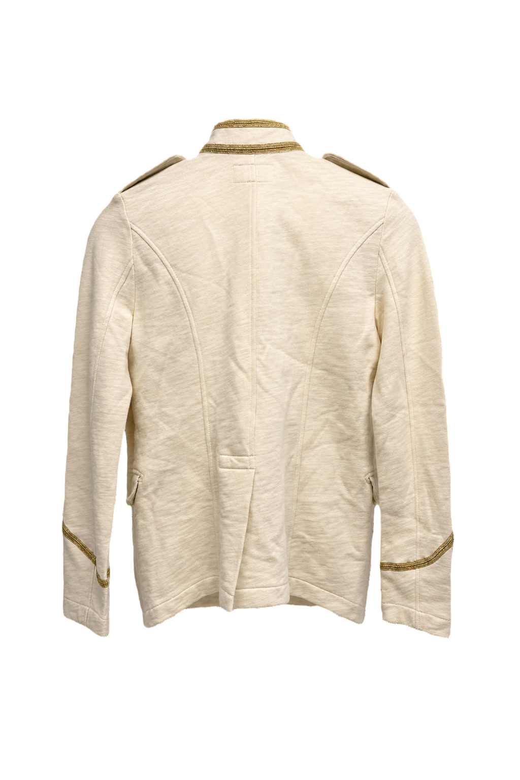 1990s Cream Cotton Jacket - Back View